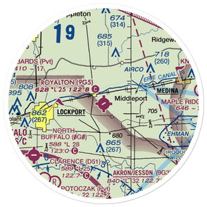 Royalton Airport (9G5) VFR Sectional Sticker (20 mile)