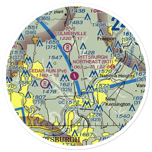 Rock Airport (9G1) VFR Sectional Sticker (20 mile)