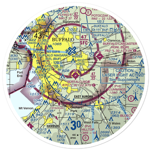 Buffalo Airfield (9G0) VFR Sectional Sticker (30 mile)