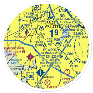 Tcjc-South Campus Heliport (9F5) VFR Sectional Sticker (20 mile)