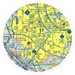 Tcjc-South Campus Heliport (9F5) VFR Sectional Sticker (30 mile)