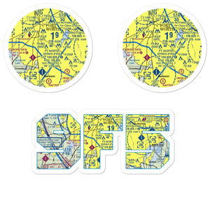 Tcjc-South Campus Heliport (9F5) VFR Sectional Sticker Pack