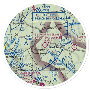 Salmon River Airfield (9B8) VFR Sectional Sticker (20 mile)