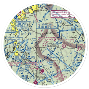 Salmon River Airfield (9B8) VFR Sectional Sticker (30 mile)