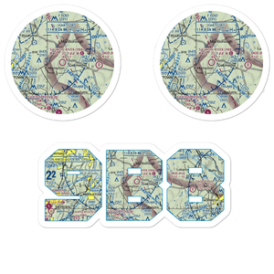 Salmon River Airfield (9B8) VFR Sectional Sticker Pack