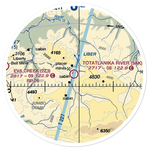 Totatlanika River Airport (9AK) VFR Sectional Sticker (20 mile)