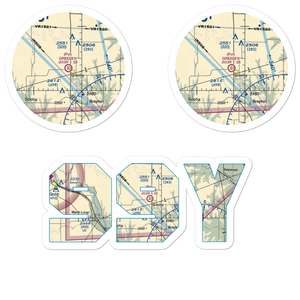 Greeley Municipal Airport (99Y) VFR Sectional Sticker Pack