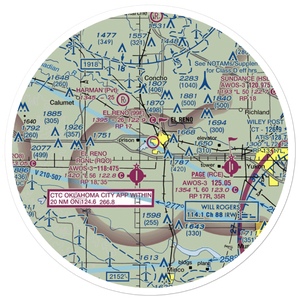 El Reno Airport (99F) VFR Sectional Sticker (30 mile)