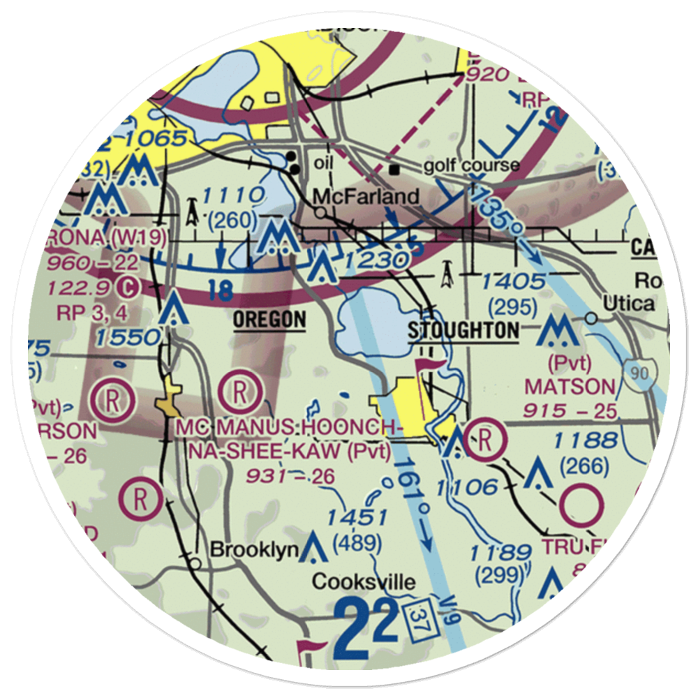 Quams Marina Seaplane Base (99C) VFR Sectional Sticker (20 mile) 