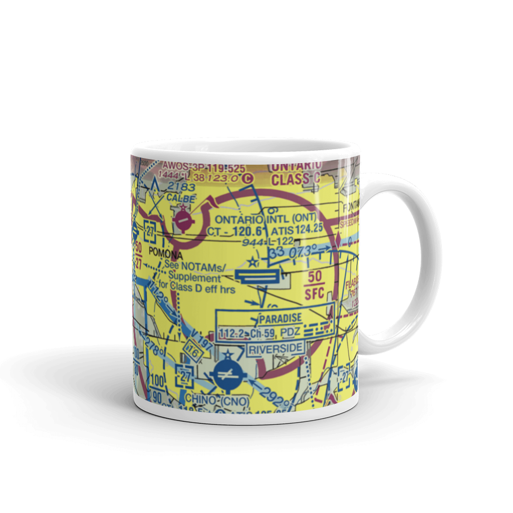 Pomona Police Department Heliport (98L) VFR Sectional  Mug 