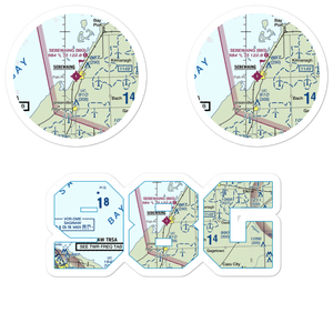 Sebewaing Township Airport (98G) VFR Sectional Sticker Pack