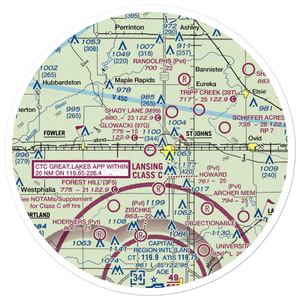 Glowacki Airport (97G) VFR Sectional Sticker (30 mile)