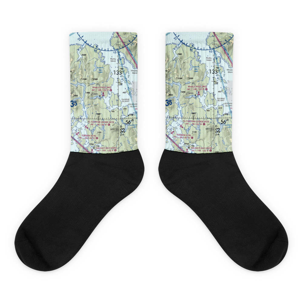 Whale Pass Seaplane Float Harbor Facility (96Z) VFR Sectional Socks 