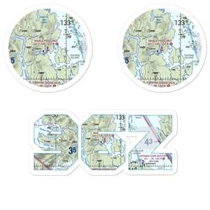 Whale Pass Seaplane Float Harbor Facility (96Z) VFR Sectional Sticker Pack