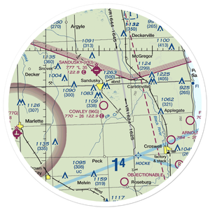 Cowley Field (96G) VFR Sectional Sticker (30 mile)