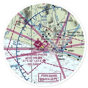 Nome City Field (94Z) VFR Sectional Sticker (20 mile)