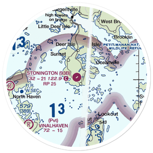 Stonington Municipal Airport (93B) VFR Sectional Sticker (20 mile)