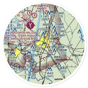 Vac Heliport (92R) VFR Sectional Sticker (20 mile)