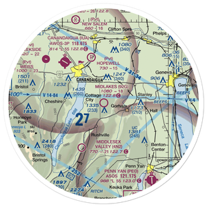 Midlakes Airport (92G) VFR Sectional Sticker (30 mile)