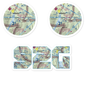 Midlakes Airport (92G) VFR Sectional Sticker Pack