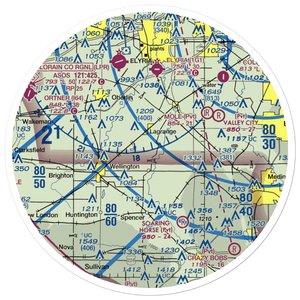 Lagrange Airport (92D) VFR Sectional Sticker (30 mile)