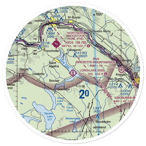 Long Lake Seaplane Base (92B) VFR Sectional Sticker (30 mile)