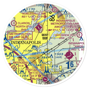 Fort Benjamin Harrison Helipad Heliport (91I) VFR Sectional Sticker (20 mile)