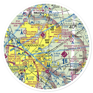 Fort Benjamin Harrison Helipad Heliport (91I) VFR Sectional Sticker (30 mile)