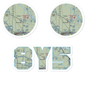 Clarissa Municipal Airport (8Y5) VFR Sectional Sticker Pack