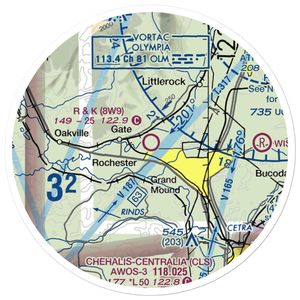 R & K Skyranch Airport (8W9) VFR Sectional Sticker (20 mile)