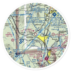 R & K Skyranch Airport (8W9) VFR Sectional Sticker (30 mile)