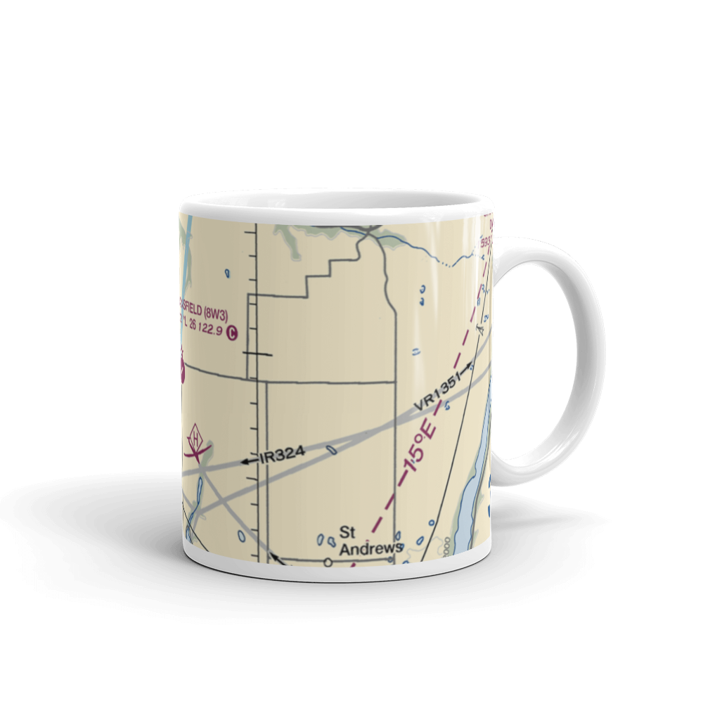 Mansfield Airport (8W3) VFR Sectional  Mug 