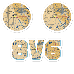 Dove Creek Airport (8V6) VFR Sectional Sticker Pack