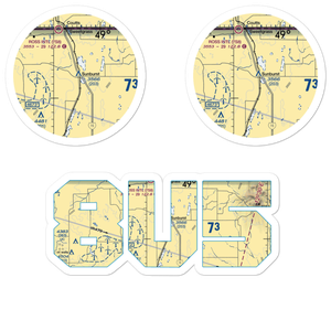 Sunburst Airport (8U5) VFR Sectional Sticker Pack