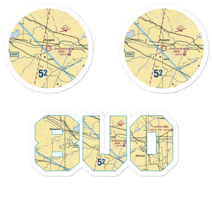 Ryegate Airport (8U0) VFR Sectional Sticker Pack