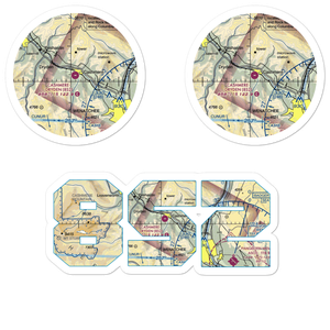Cashmere-Dryden Airport (8S2) VFR Sectional Sticker Pack