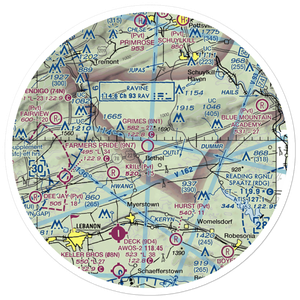Grimes Airport (8N1) VFR Sectional Sticker (30 mile)
