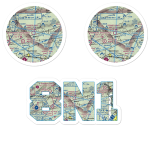Grimes Airport (8N1) VFR Sectional Sticker Pack
