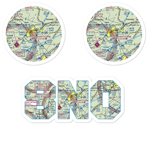 Rockingham County Heliport (8N0) VFR Sectional Sticker Pack