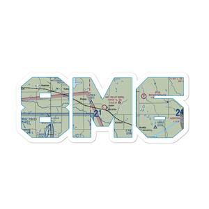Mc Ville Municipal Airport (8M6) VFR Sectional Sticker