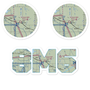 Mc Ville Municipal Airport (8M6) VFR Sectional Sticker Pack