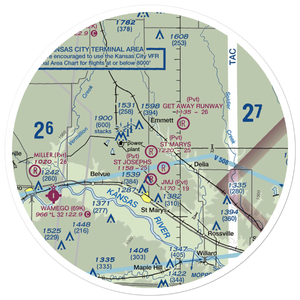 St Mary's Airpark (8K4) VFR Sectional Sticker (30 mile)