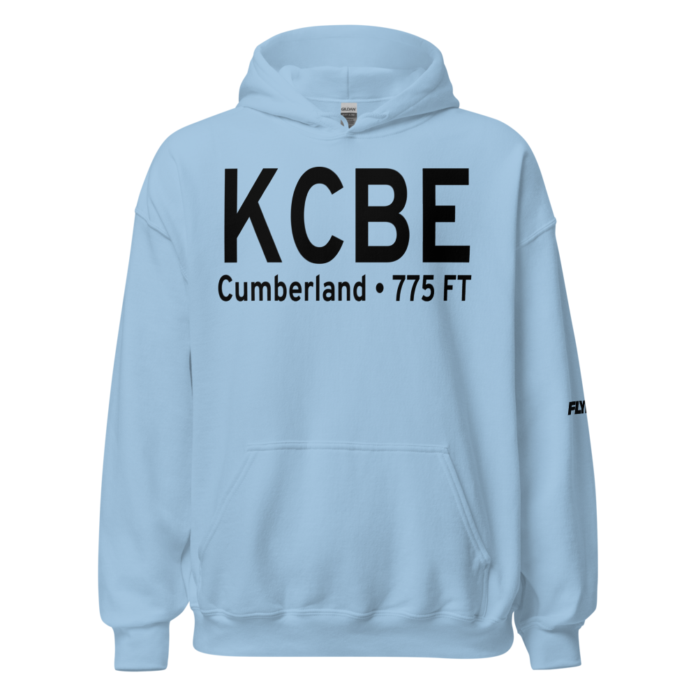 Greater Cumberland Regional Airport (KCBE) ICAO Hoodie Sweatshirt 