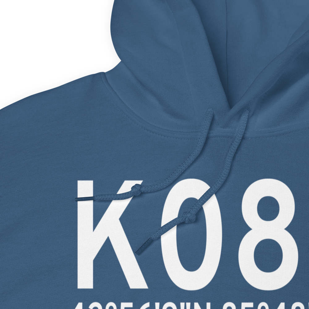 Riverview Airport (K08C) ICAO Hoodie Sweatshirt 