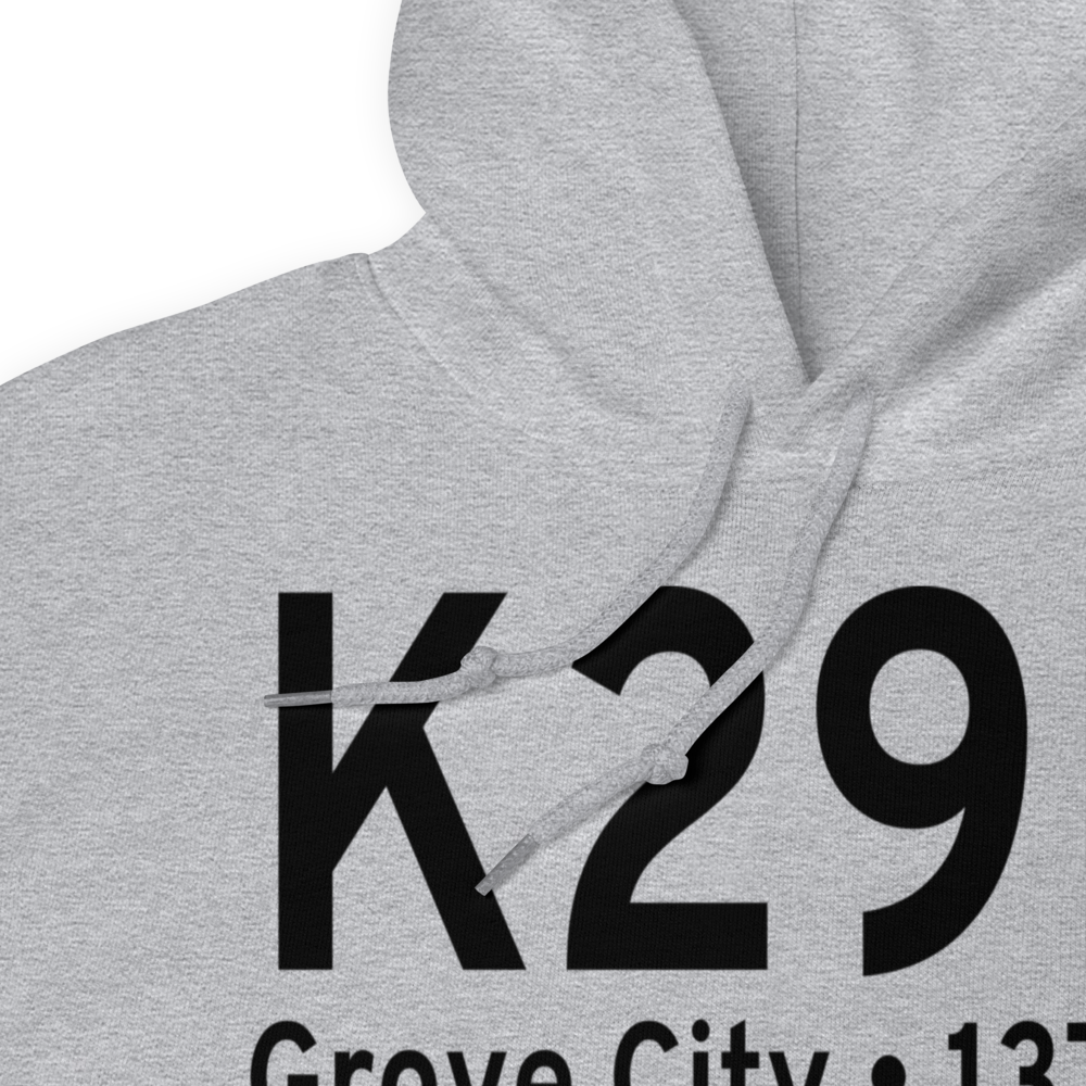 Grove City Airport (K29D) ICAO Hoodie Sweatshirt 