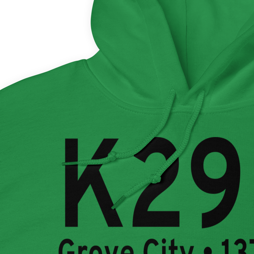 Grove City Airport (K29D) ICAO Hoodie Sweatshirt 