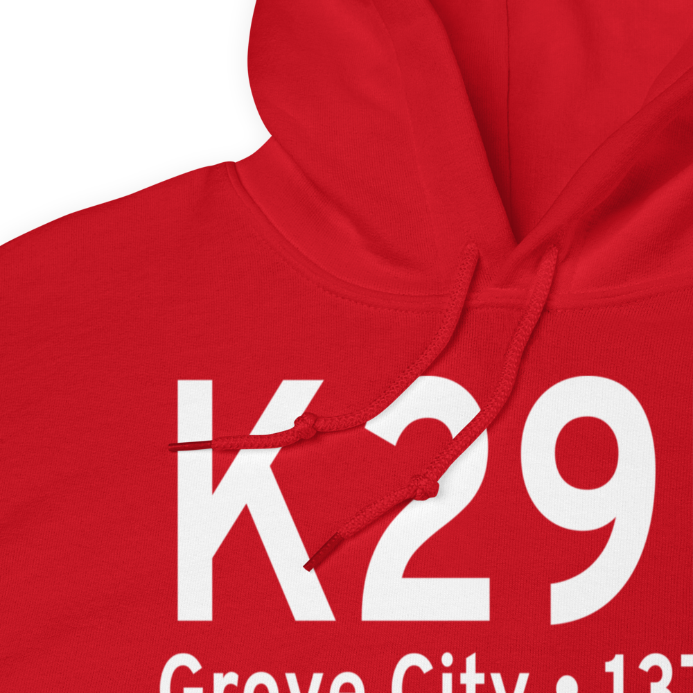 Grove City Airport (K29D) ICAO Hoodie Sweatshirt 