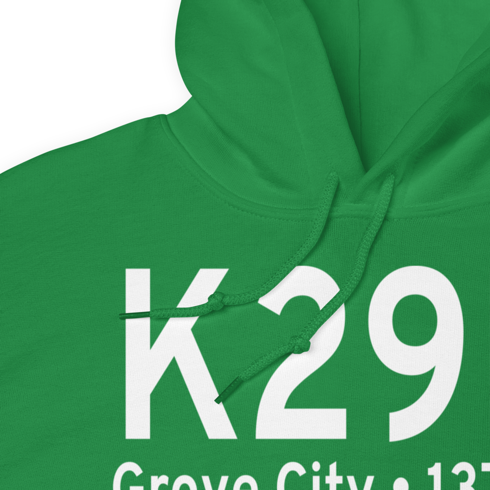 Grove City Airport (K29D) ICAO Hoodie Sweatshirt 