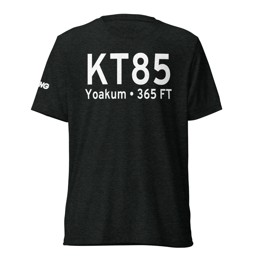 Yoakum Municipal Airport (KT85) ICAO Tri-blend T-Shirt 