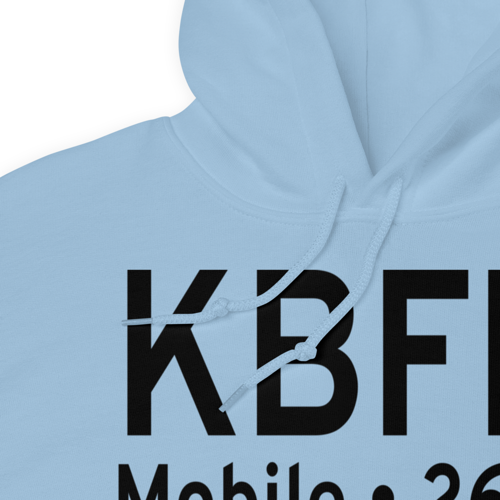 Mobile Downtown Airport (KBFM) ICAO Hoodie Sweatshirt 